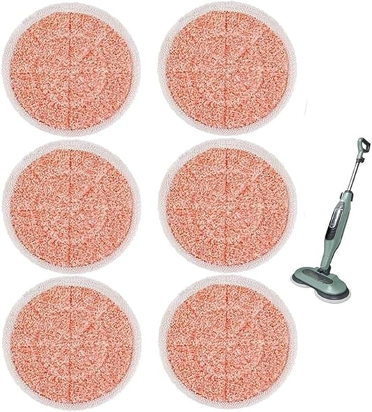 Steam Mop Replacement Pads for Shark Steamer S7001 s7020 s7000amz s7000 s7001tgt s7201 s8201 S7005 s8001 Series Rotating Steam Scrubber,Scrub Sanitize at The Same,Round Scrubbing Mop Replacement Pad