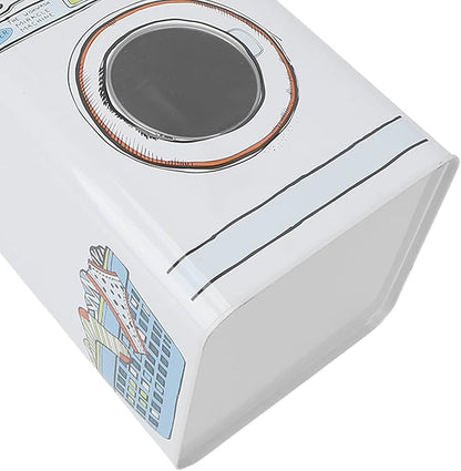 Detergent Canister, Laundry Powder Box Large Capacity Decor Display Tin Blue with Handle for Washing Tablets for Storing