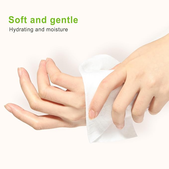 Individual Hand Wipes, 300 PCS Wet Wipes Individually Wrapped, Wet Napkins Travel Size for Wedding, Barbecue, Restaurant, Green Tea Scent