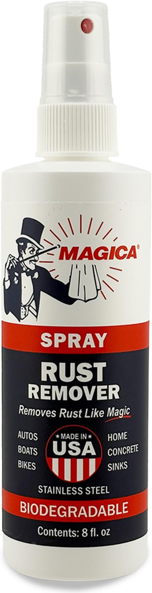 Magica® Rust Remover (8oz Spray) Reliably Removing Rust Stains for over 35 years USA Made