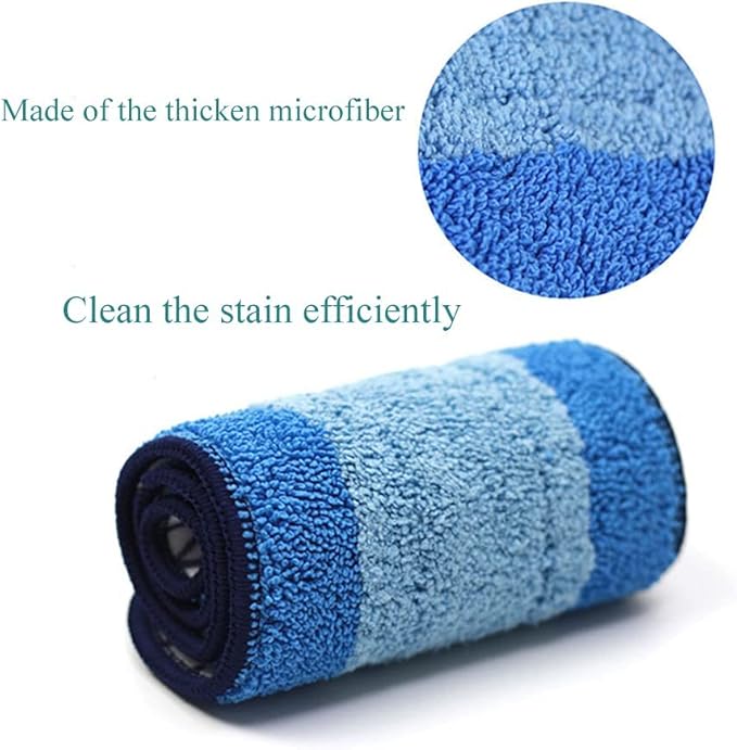 5 Packs Microfiber Mop Pads, Mop Pad Replacement for Bona Spray Mop, Washable & Reusable Mop Pads, Blue