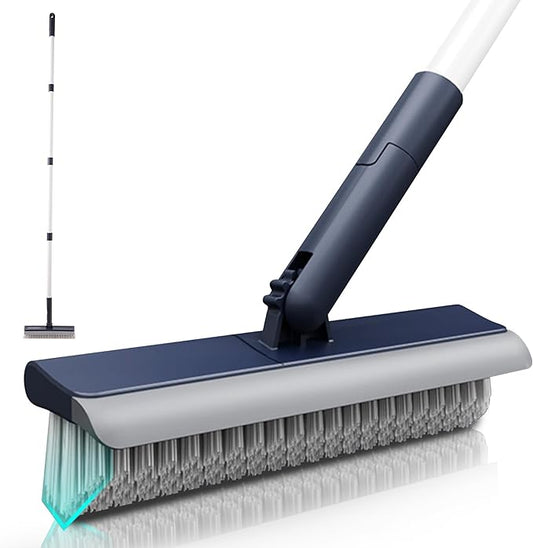 BOOMJOY Grout Brush with Long Handle, Grout Cleaner Brush for Tile Floors, Shower, Bathroom