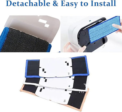6 Pack Mopping Pads for iRobot Braava Jet 240 241 245 (2 Wet Pads, 2 Damp Pads, 2 Dry Pads), Washable and Reusable