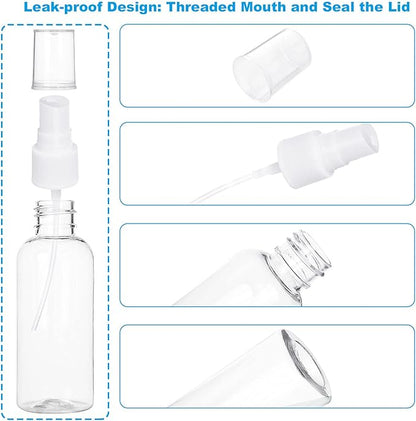 50PCS 2 Oz Spray Bottle Mini Mist Sprayer Clear Fine Small Spray Bottle Empty Travel Spray Bottles Reusable Liquid Containers Water Spray Bottle for Perfume, Plant(60ml)