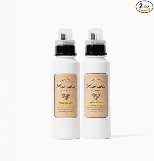 Botanical Laundry Softener Bergamot & Cedar, 2pk - Fabric Softener Liquid - Eco-Friendly & Plant-Based Softener - Laundry Scent Boosters - Laundry Fabric Softener - Fabric Scent Softener
