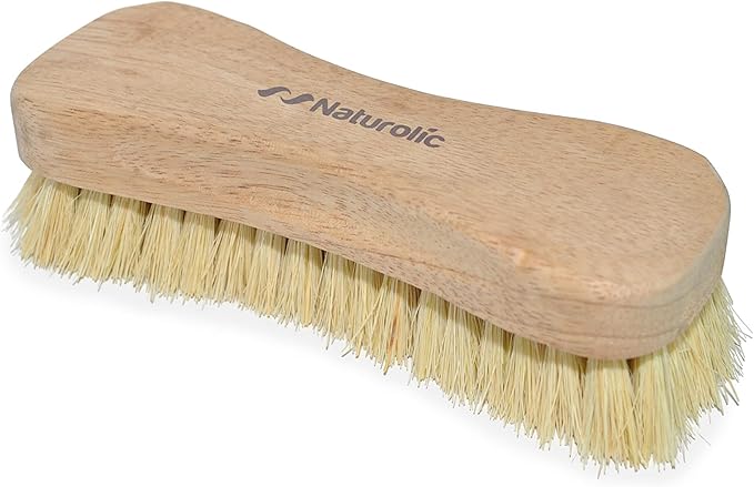 All-Natural Wooden Scrub Brush Set | Tampico Bristle Brush for Floor, Tub, Kitchen, and Carpet | Eco-Friendly Cleaning Products | Pack of 12