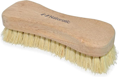 All-Natural Wooden Scrub Brush Set | Tampico Bristle Brush for Floor, Tub, Kitchen, and Carpet | Eco-Friendly Cleaning Products | Pack of 12