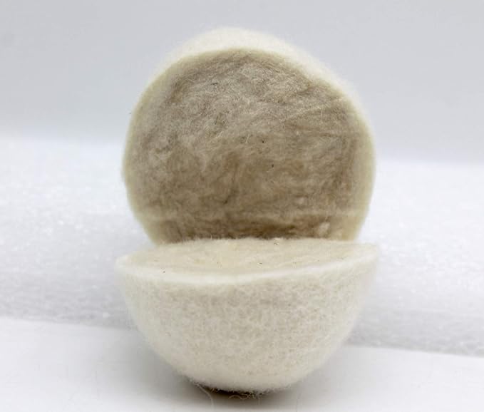 Wooland Wholesale Bulk Laundry XL Premium Wool Dryer Balls - 100% New Zealand Organic Wool Natural Fabric Softener for Sensitive Skin, Babies (200 Count)