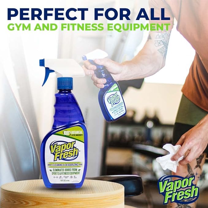 Sports Cleaner and Deodorizer - Sports Gear Odor Eliminator, Boxing Glove Deodorizer, Gym Equipment Spray, Natural and Plant Based, 16 Fl Oz (3-Pack)
