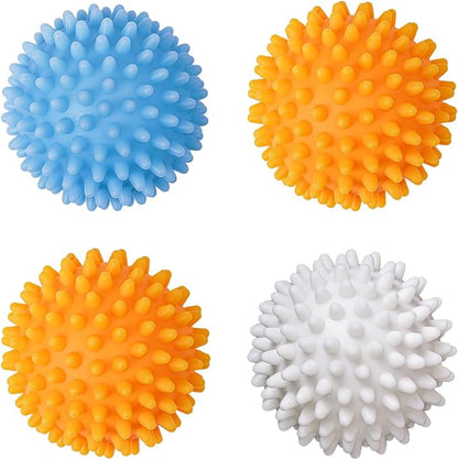 Laundry drying balls (reusable) - environmentally friendly fabric softener alternatives for softening and anti wrinkle laundry with fluff