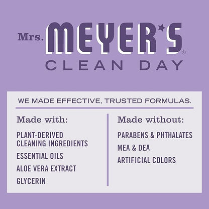 MRS. MEYER'S CLEAN DAY Liquid Dish Soap, Lilac Scent, 16 Ounce Bottle (Pack of 3)