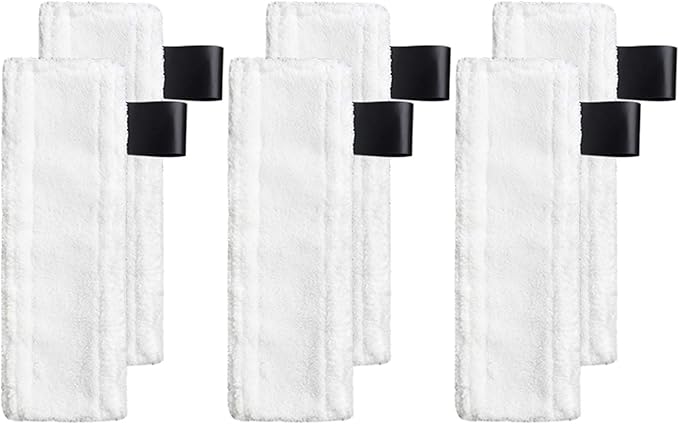 Steam Mop Replacement Pads Compatible for Karcher SC Steam Cleaner Microfiber Mop Cloth Steam Pocket Mop Pads Set for SC Floor Nozzle SC2 SC3 SC4 SC5(6 Mop Cloth)