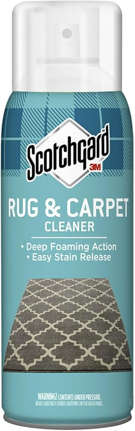 Scotchgard Rug & Carpet Cleaner, Fabric Cleaner Blocks Stains, Cleaning Sprays Make Cleanup Easier, 14 oz