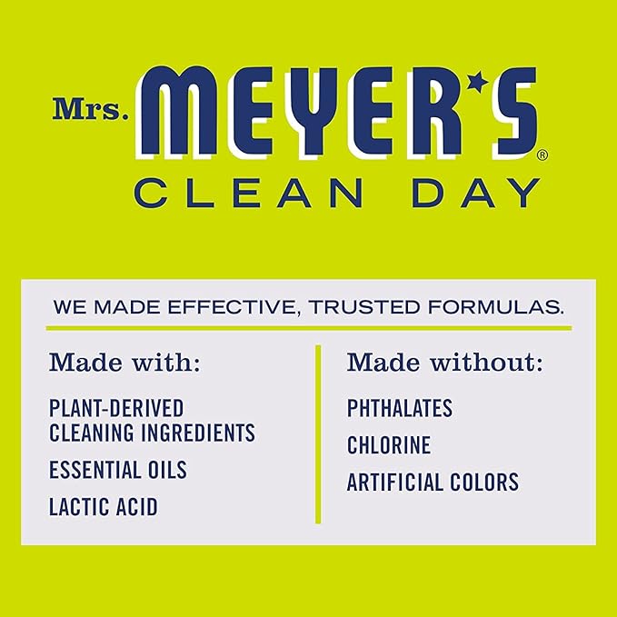 MRS. MEYER'S CLEAN DAY Lemon Verbena Toilet Bowl Cleaner, 24 Fl Oz. (Pack of 6)