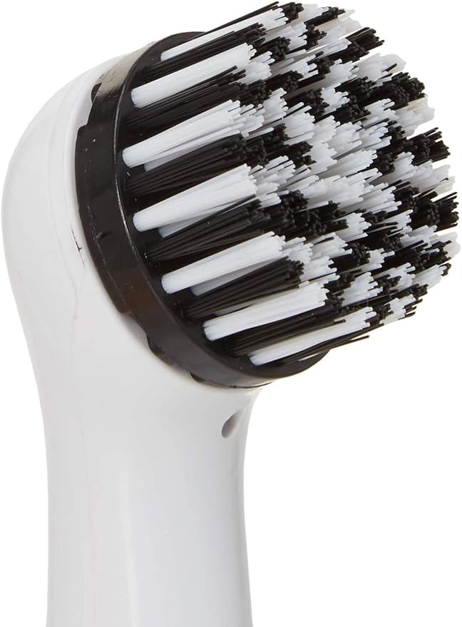 Greenco Electric Scrub Brush with 4 Replaceable Brush Attachment Heads, Electric Cleaning Brush Scrubber, Spin Scrubber, Bathroom and Grout Auto Power Scrubber, New and Improved Version