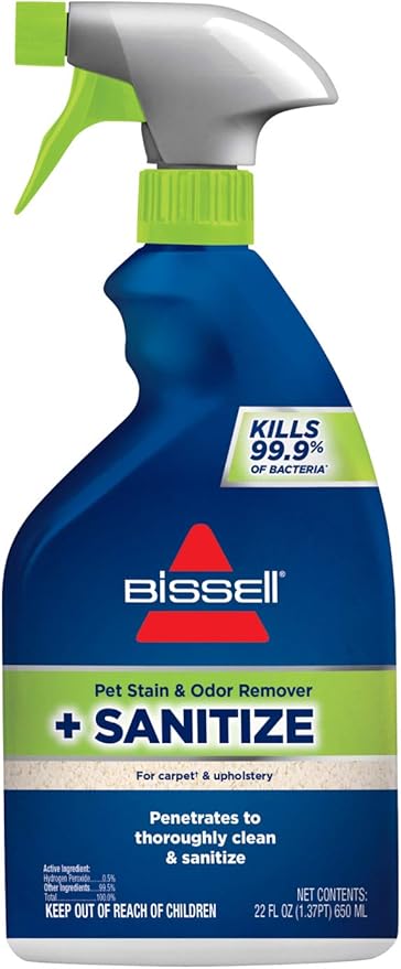 Bissell PET Stain & Odor Remover + Sanitize, 22oz, (1129)