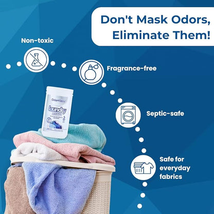Laundry Additive Odor Remover, Powder, 30 Loads | Laundry Odor Eliminator for Strong Odors | Smoke Odor, Chemical Odors, Pet Odors & New Clothes Smell | Unscented and Non-Toxic