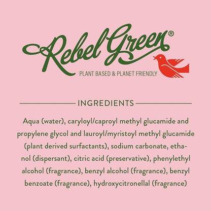 Rebel Green Natural All-Purpose Cleaning Spray - Essential Oil Multi-Surface Cleaner - Kid Safe, Pet Safe & Sustainable Cleaning Products - Pink Lilac (16 Ounce Bottles, 2 Pack)