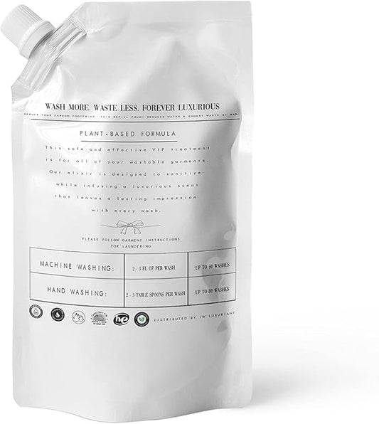 Dex La Roux Fine Laundry Detergent Elixir - Luxury Detergent-Laundry Perfume-Plant Based (32 oz Refill Pouch)