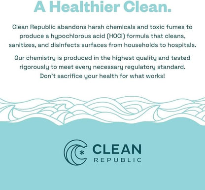 Clean Republic Multi-Purpose Disinfectant, Cleaning Spray, 32 Fluid Ounce Bottle, 4-Pack