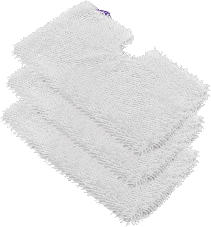 Steam Mop Replacement Pads for Shark Steam Mops S3500 Series S3501 S3601 S3550 S3901 SE450 S3801CO S3601D S2901 S2902 Steam Pocket Mop Pads Floor Cleaning Microfiber Reusable for Shark Mop Pads,3 Pack
