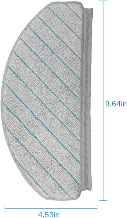 Vacuum Accessories Replacement for Ecovacs T10 Plus Reusable Hard Floor Expert Wet Compatible Microfiber Soft x4 Mop Pad