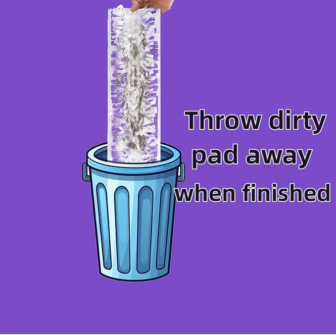 Disposable Mopping Pad Refills for PowerMop Multi-Surface Mopping Pad Refills for Floor Cleaning, 20 Count