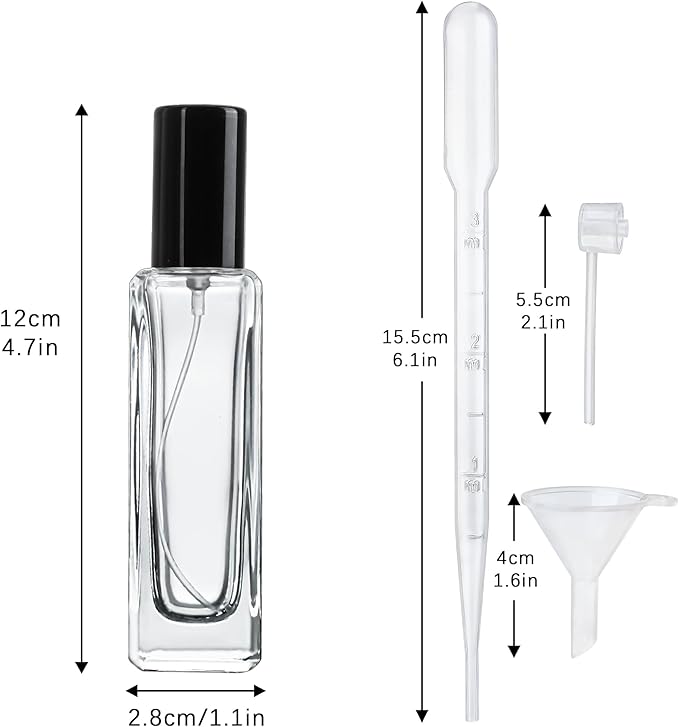 YU FENG Refillable Empty Perfume Spray Bottle Bundle