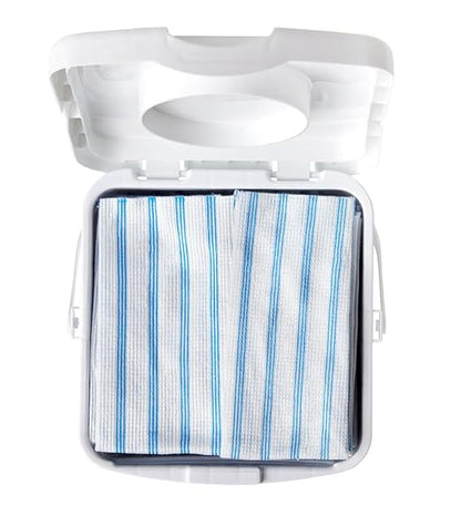 Rubbermaid Commercial Products HYGEN Disposable Microfiber Cloth, 12 inch x 12 inch, Blue, Multi-Purpose Single Use Rag/Towel for Janitorial/Professional Heavy-Duty Cleaning/Scrubbing