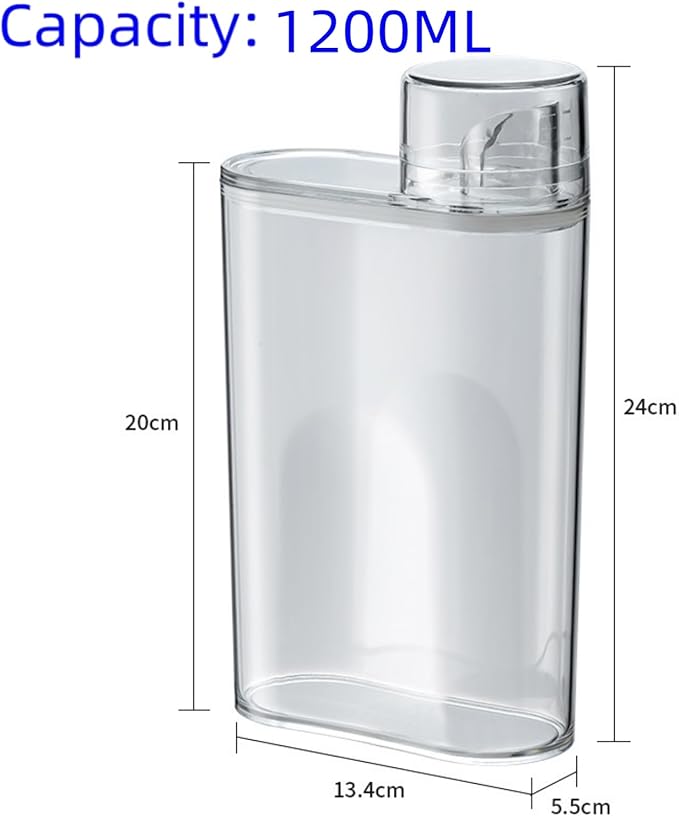 2PCS Laundry Detergent Dispenser,1200ml Softener Laundry Detergent Bottle,Beads Container for Fabric Softener