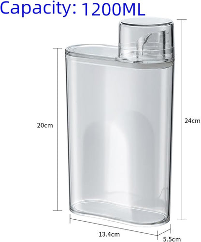 2PCS Laundry Detergent Dispenser,1200ml Softener Laundry Detergent Bottle,Beads Container for Fabric Softener