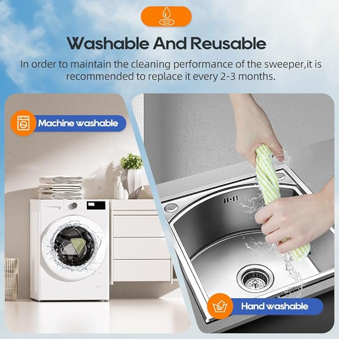 8 Mop Pads Replacement Parts for Shark RV2610WA RV2620WA RV2410WD AV2610WA AI Ultra 2- in-1 Matrix Clean Robot Vacuum models Spare Parts Accessories, 8 Mop Pads, 2 HEPA Filter, 4 Side Brushes