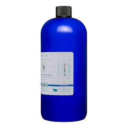 Toilet Paper Spray - As Seen on Shark Tank, More Natural Personal Cleansing Wipes & Flushable Wet Wipes Alternative, Cooling Peppermint, 32 fl oz Refill