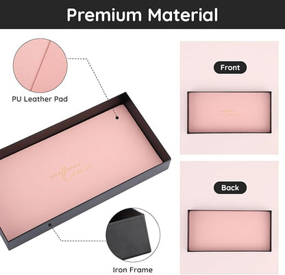 Segbeauty 5 Set of Perfume Spray Bottles & Vanity Tray, 10ML Clear Glass Travel Perfume Atomizer Refillable, Perfume Organizer Tray, Counter Storage Organizer Dresser Tray for Cologne Cosmetic Makeup