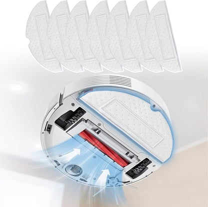 Disposable Mop Pads, 20pcs Wet Mop Pads, Fast Water Absorption, Easy Install, Compatible with Xiaomi Roborock S7, S7+, T7s, T7 Splus