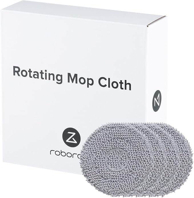 roborock 4 Pack Microfiber Mop Cloths Qrevo Curv, Qrevo Curv S5X, Qrevo Edge Robot Vacuum, Mop Pad Replacement Accessories
