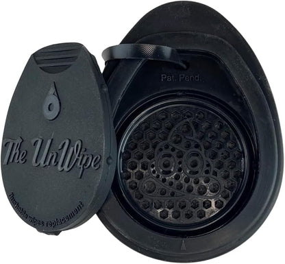– Textured, Portable, Septic-Safe Tush Cleaning Instead of Flushable or Baby Wipes, Black LE