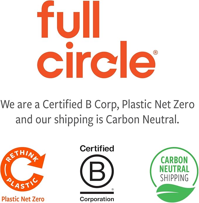 Full Circle Refill Component - Dry Earth Disk for Scrub Queen Toilet Brush, Diatomaceous Earth Disk for Mold & Mildew Prevention