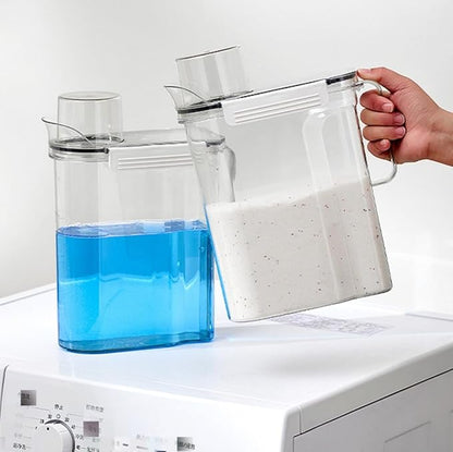 Laundry Detergent Dispenser,3L Softener Laundry Detergent Bottle,Liquid Laundry Soap Containers,Beads Container for Fabric Softener