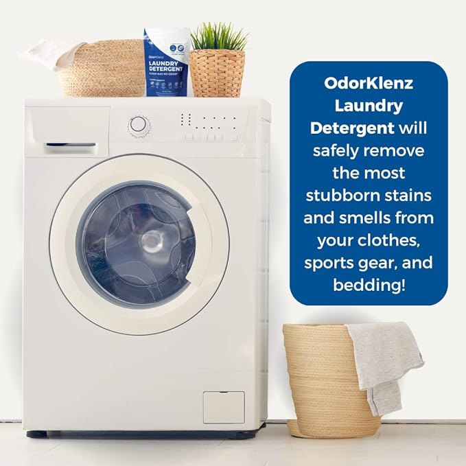 Powder Laundry Detergent, Odor and Stain Removal for clothes, towels, linens, etc., Non-toxic, Hypoallergenic, Unscented, Safe and Gentle on clothes and skin