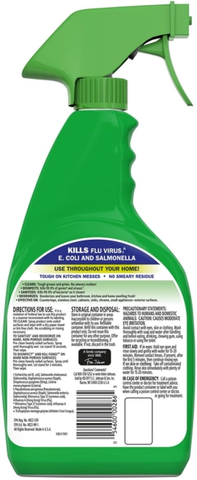 Fantastik All Purpose Cleaner Spray 32 oz + Lemon Scent All Purpose Cleaner Spray 32 oz + All Purpose Cleaner Spray with Bleach 32 oz Bundle with Microfiber Cloth - Multi-Surface Cleaning - (7 Items)