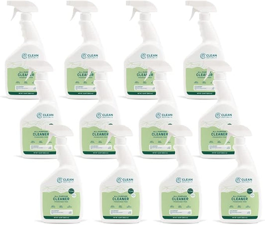 All-Purpose Cleaner, Daily Use Cleaning Spray for Kitchens, Bathrooms, and More, 32 Fluid Ounce Bottle, 12-Pack