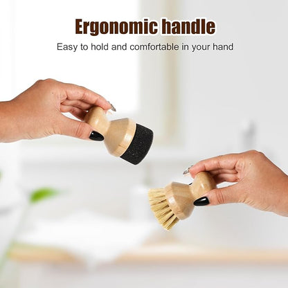 Cutting Board Oil Wax Applicator and 2pcs Scrub Brushes Set, Wood Oil Wax Applicator Sisal Fiber Cutting Board Cleaning Brush for Mineral Oil Board Wooden Worktops Utensil Care