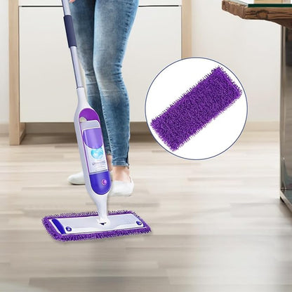Diteje 5 Pack Replacement Mop Pads Compatible with Swiffer PowerMop,Washable Reusable Microfiber Refill Heads,All Surface Cleaning for Dry Wet Use