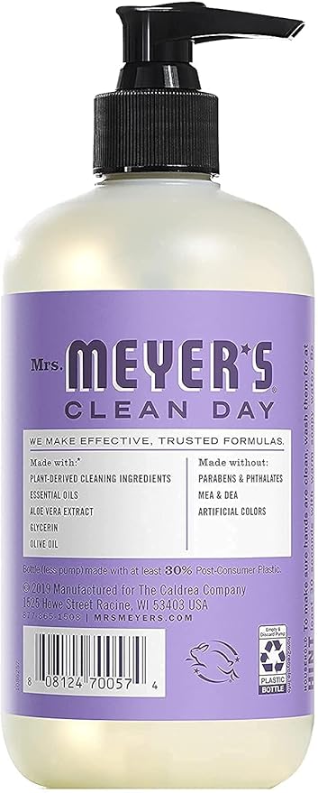 MRS. MEYER'S CLEAN DAY Variety, 1 Mrs. Meyer's Liquid Hand Soap, 12.5 OZ, 1 Mrs. Meyer's Liquid Dish Soap, 16 OZ, 1 CT (Lilac)
