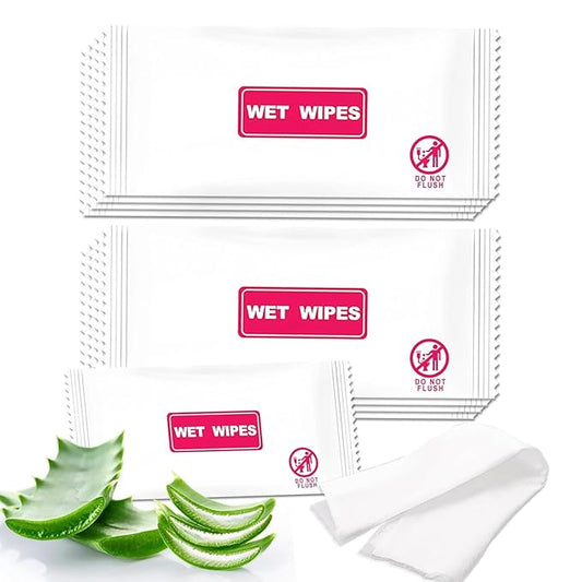 200 pcs Wet Wipes Individually Wrapped, Travel Wipes, Clean Wipe Individual Wipes Bulk for Travel for Hands, Face Cleaning