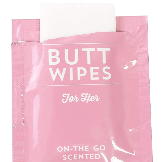 BLUE PANDA 100 Pack Wet Travel Butt Wipes, Flushable Wipes Individually Wrapped for Adults (Aloe Vera Scented), Pink - Purse Essentials