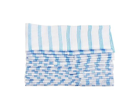Rubbermaid Commercial Products HYGEN Disposable Microfiber Cloth, 12 inch x 12 inch, Blue, Multi-Purpose Single Use Rag/Towel for Janitorial/Professional Heavy-Duty Cleaning/Scrubbing