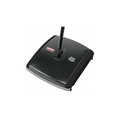 Rubbermaid Commercial Products Executive Series 7.5" Dual-Action Bristle Mechanical Sweeper, Cordless, Black, Collects Dust, Dirt, and Debris from Hard Floors and Carpet