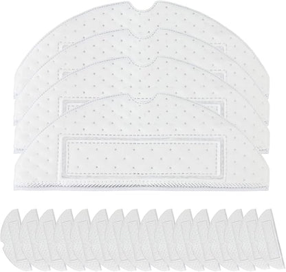 Disposable Mop Pads, 20pcs Wet Mop Pads, Fast Water Absorption, Easy Install, Compatible with Xiaomi Roborock S7, S7+, T7s, T7 Splus